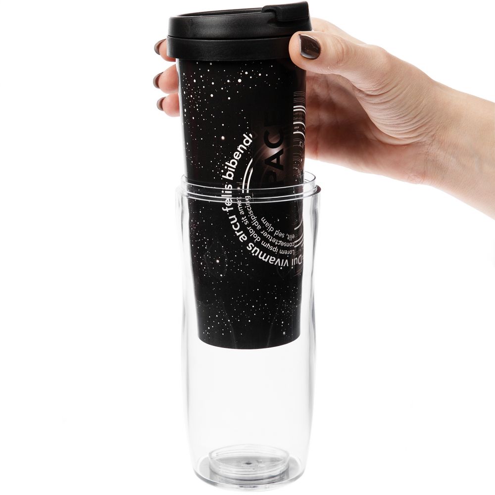 Термостакан Poster, с черной крышкой — изображение 4