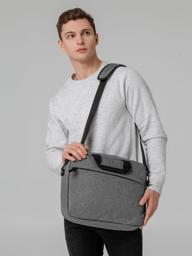 Сумка для ноутбука The First, синяя — изображение 8