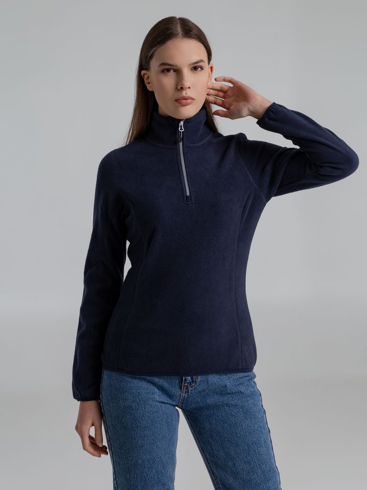 Толстовка флисовая женская Frontflip темно-синяя — изображение 4