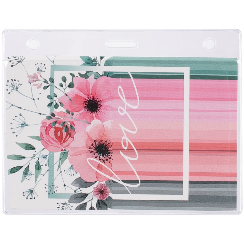 Карман для бейджа Lucid, горизонтальный, из фактурного ПВХ — изображение 4