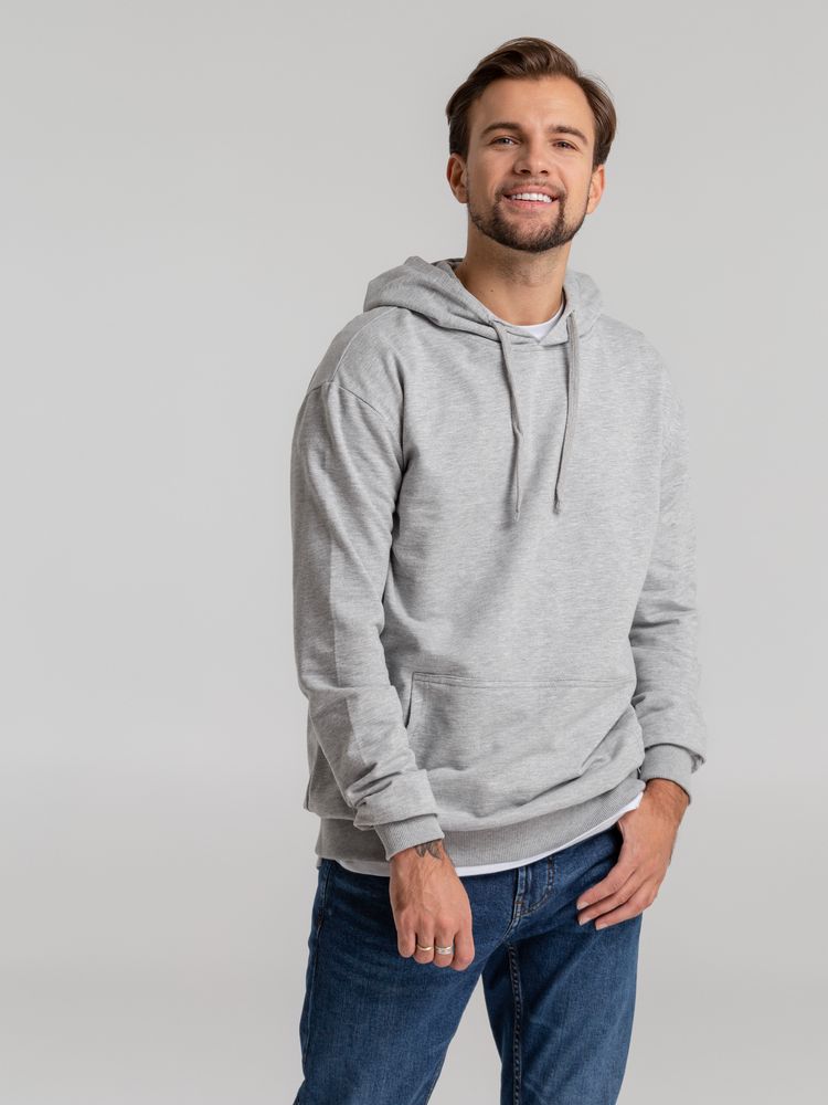 Толстовка с капюшоном Unit Kirenga, серый меланж — изображение 6