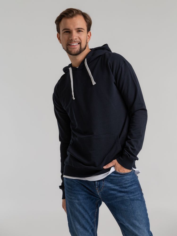 Толстовка с капюшоном Unit Kirenga, темно-синяя — изображение 6