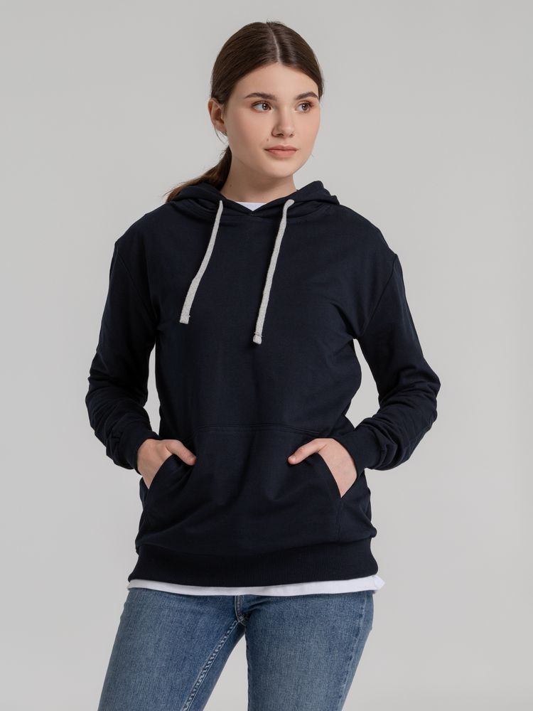 Толстовка с капюшоном Unit Kirenga, темно-синяя — изображение 8