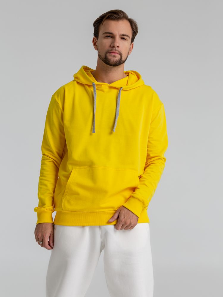 Толстовка с капюшоном Unit Kirenga, желтая — изображение 6