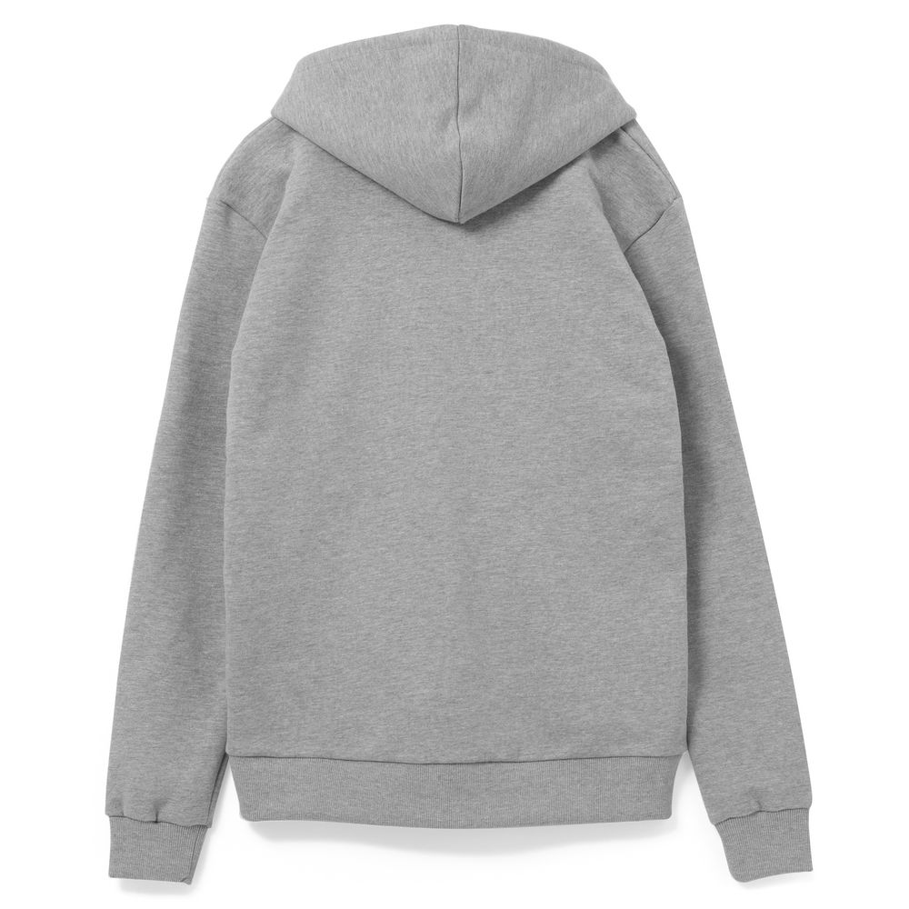 Толстовка на молнии с капюшоном Unit Siverga, серый меланж — изображение 3