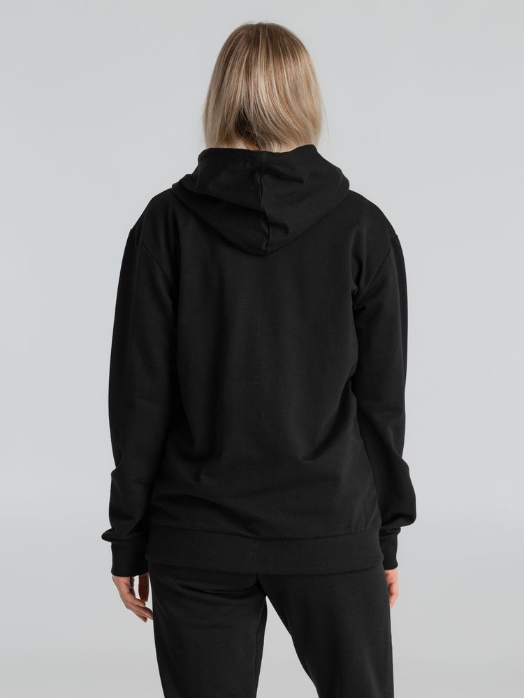 Толстовка на молнии с капюшоном Unit Siverga, черная — изображение 12