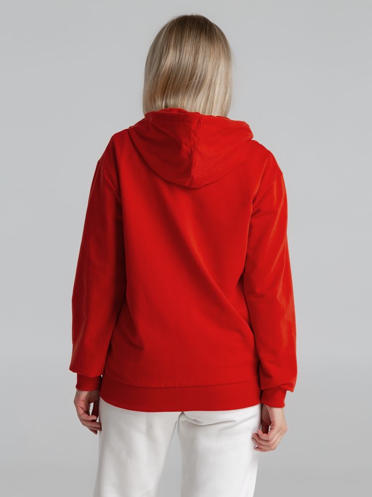 Толстовка на молнии с капюшоном Unit Siverga, красная — изображение 8