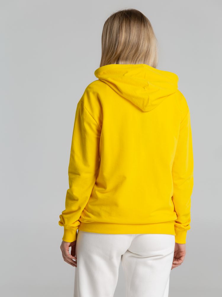 Толстовка на молнии с капюшоном Unit Siverga, желтая — изображение 8