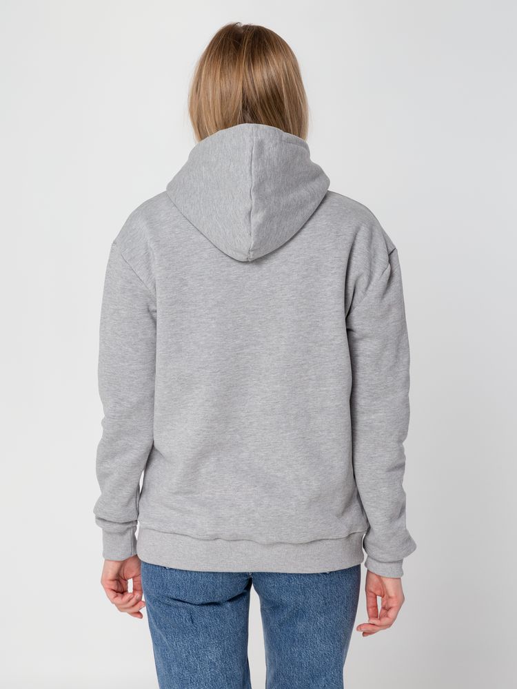 Толстовка с капюшоном Unit Kirenga Heavy, серый меланж — изображение 14