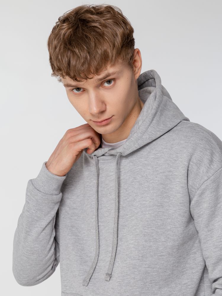 Толстовка с капюшоном Unit Kirenga Heavy, серый меланж — изображение 11