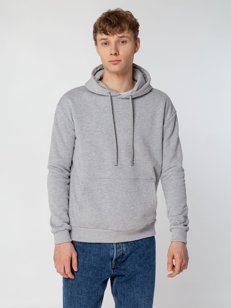 Толстовка с капюшоном Unit Kirenga Heavy, серый меланж — изображение 8