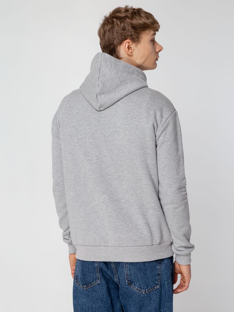 Толстовка с капюшоном Unit Kirenga Heavy, серый меланж — изображение 9