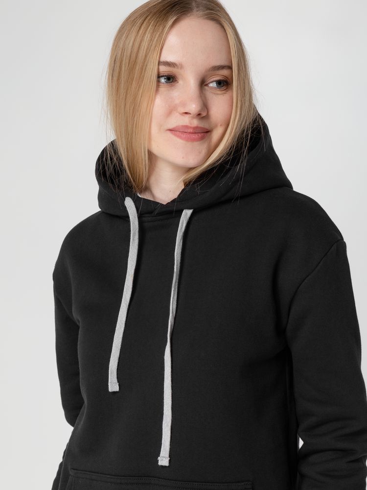 Толстовка с капюшоном Unit Kirenga Heavy, черная — изображение 14