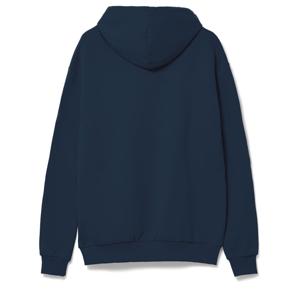 Толстовка с капюшоном Unit Kirenga Heavy, темно-синяя — изображение 3
