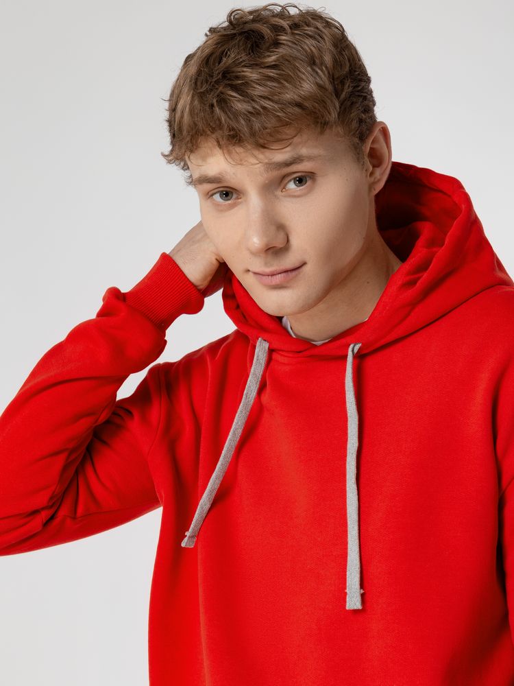 Толстовка с капюшоном Unit Kirenga Heavy, красная — изображение 14