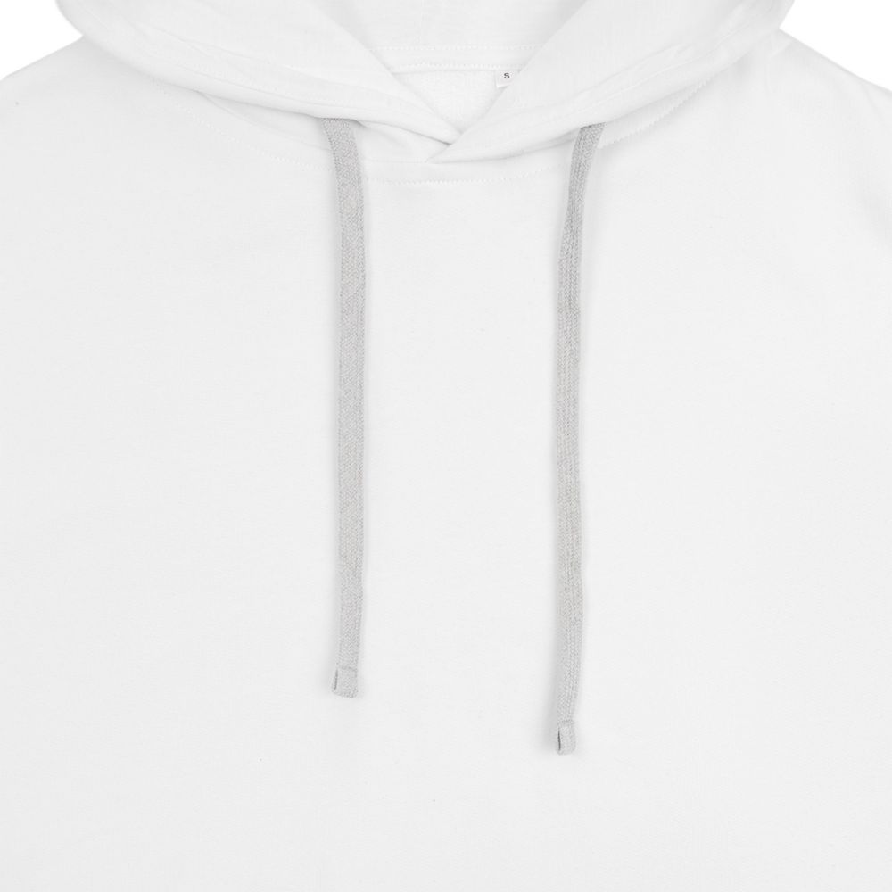 Толстовка с капюшоном Unit Kirenga Heavy, белая — изображение 4