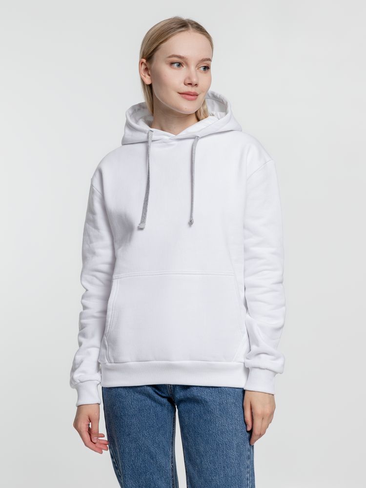 Толстовка с капюшоном Kirenga Heavy, белая (белоснежная) — изображение 9
