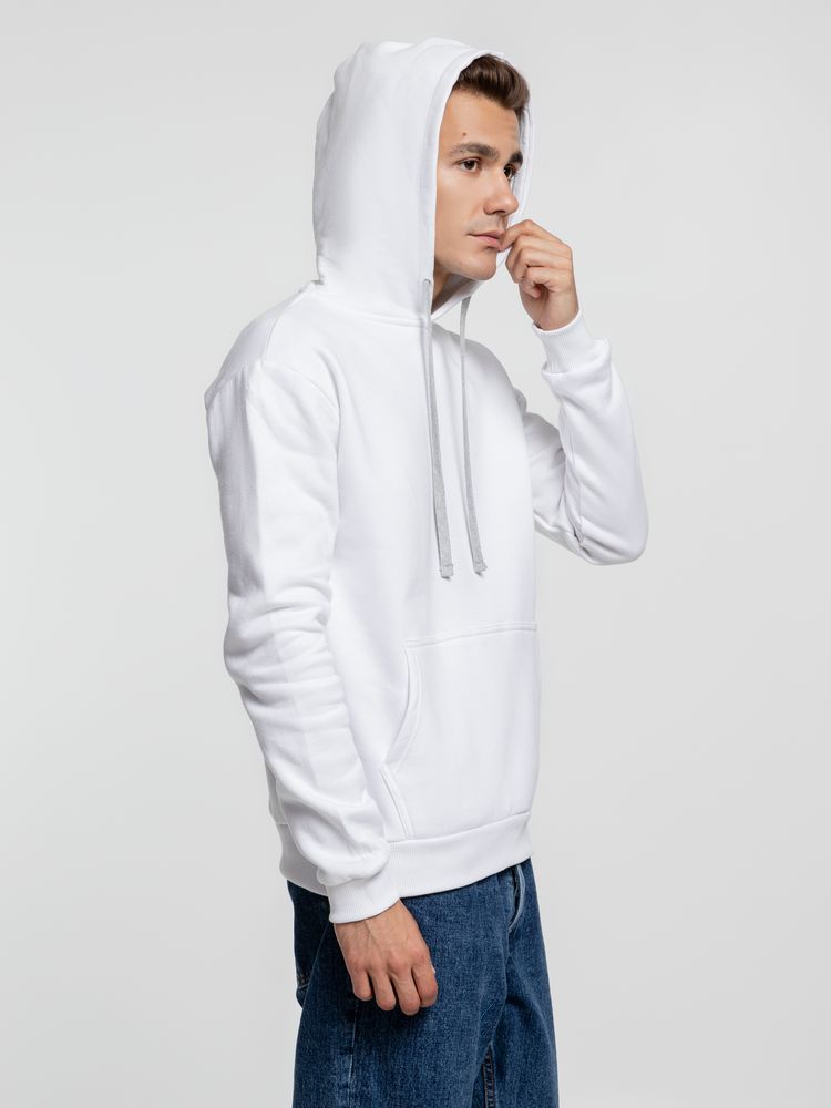 Толстовка с капюшоном Kirenga Heavy, белая (белоснежная) — изображение 7