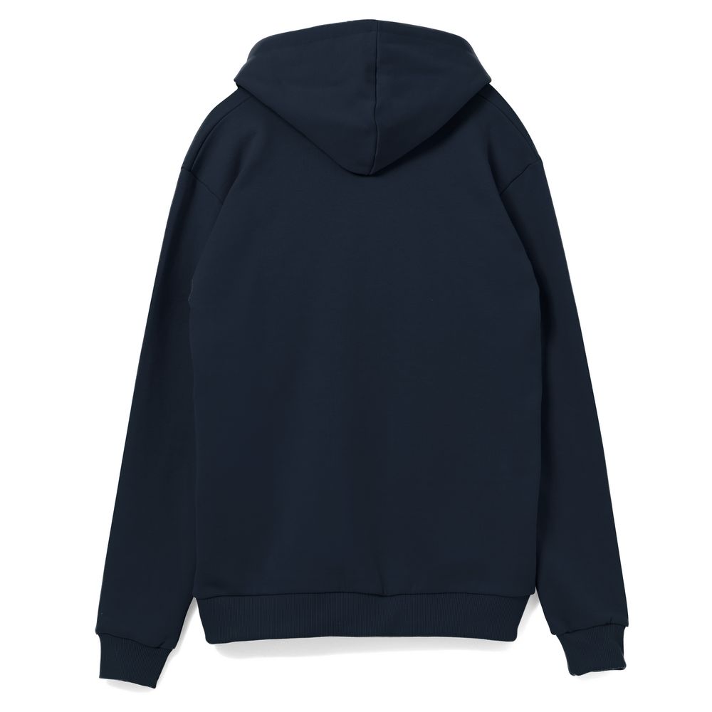 Толстовка на молнии с капюшоном Unit Siverga Heavy, темно-синяя — изображение 3