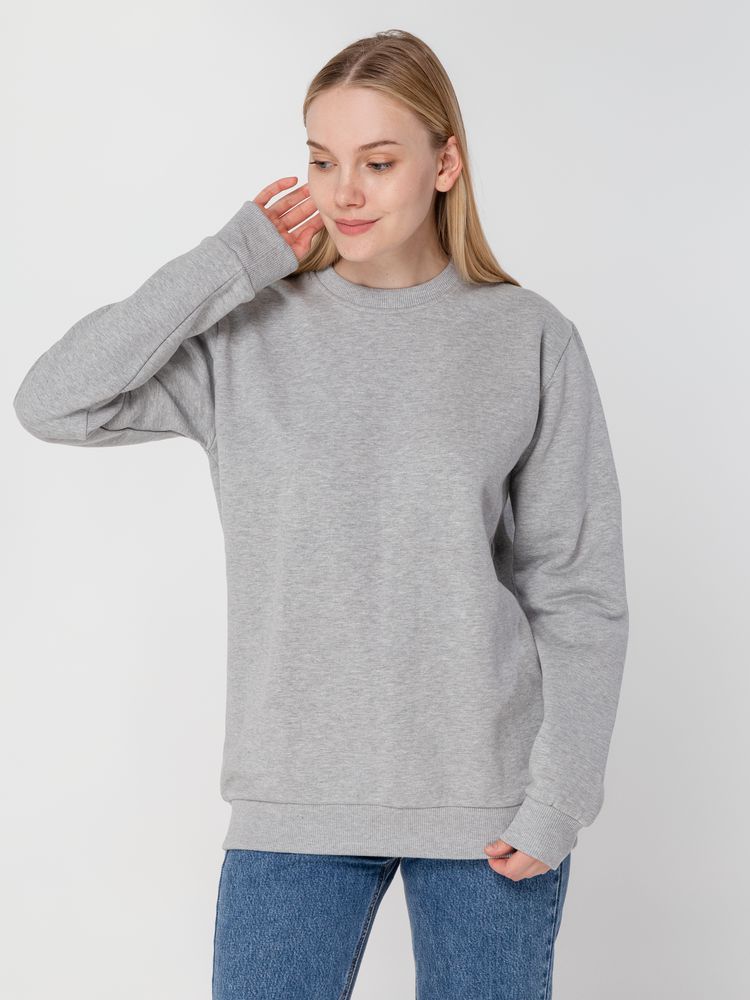 Толстовка Unit Toima Heavy, серый меланж — изображение 12