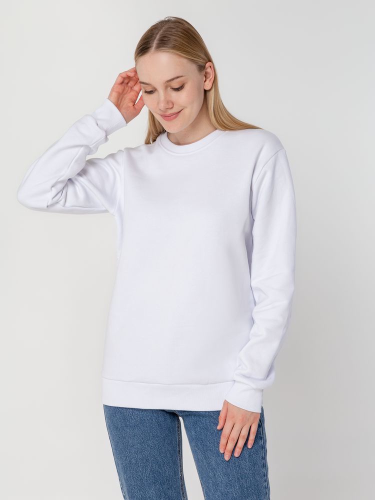 Толстовка Unit Toima Heavy, белая — изображение 9