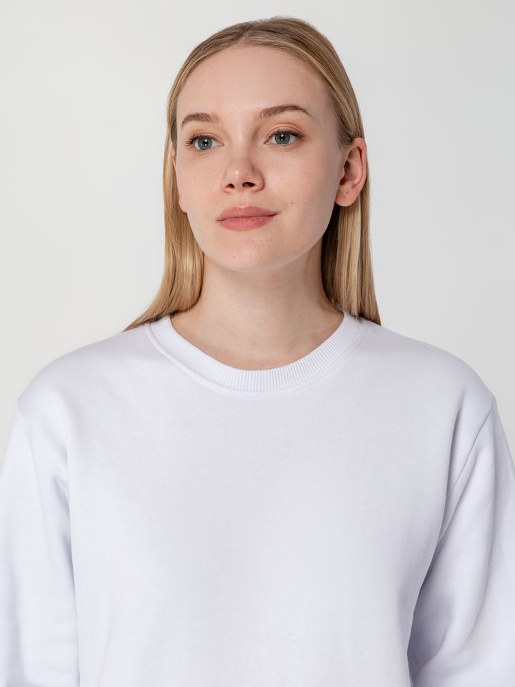 Толстовка Unit Toima Heavy, белая — изображение 11