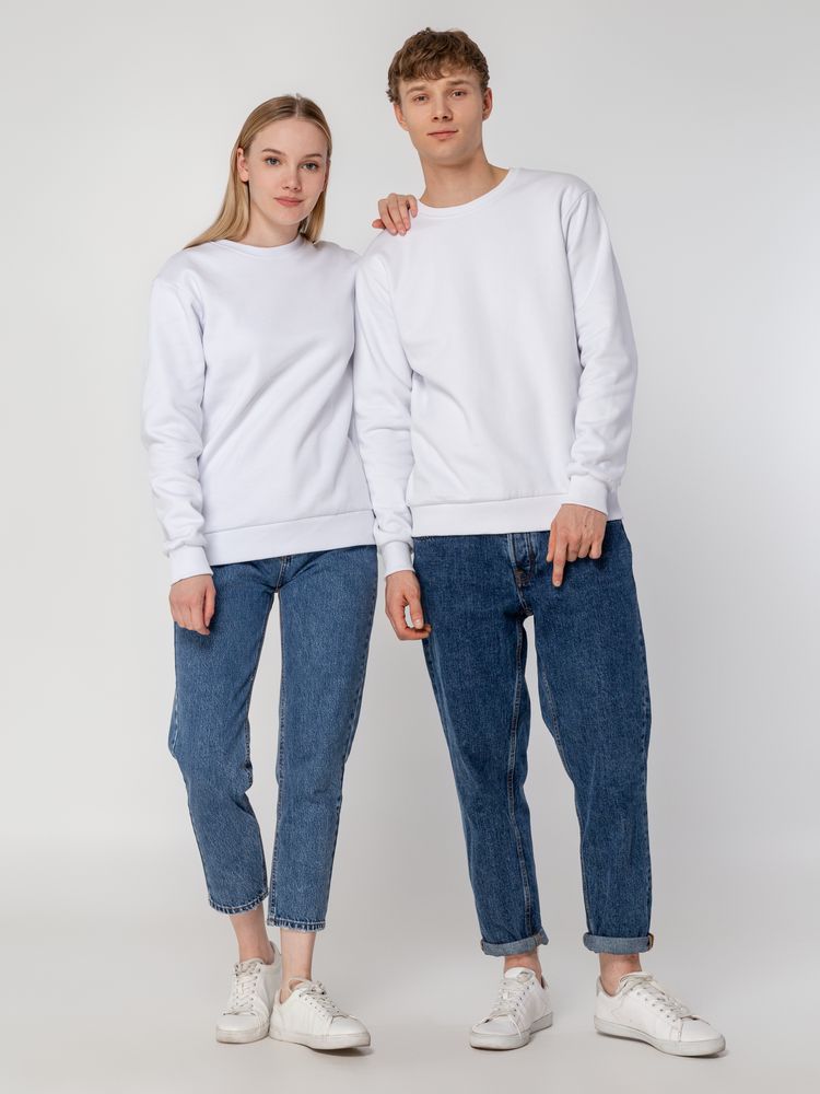 Толстовка Unit Toima Heavy, белая — изображение 16