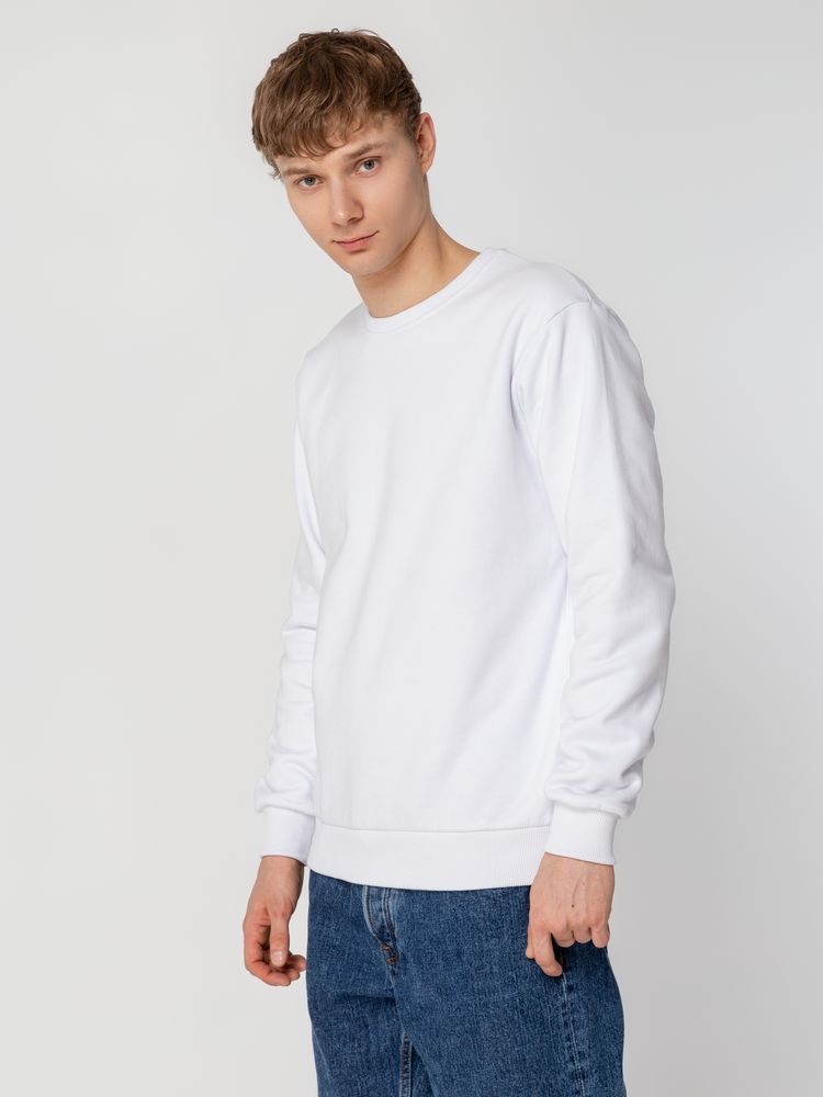 Толстовка Unit Toima Heavy, белая — изображение 13