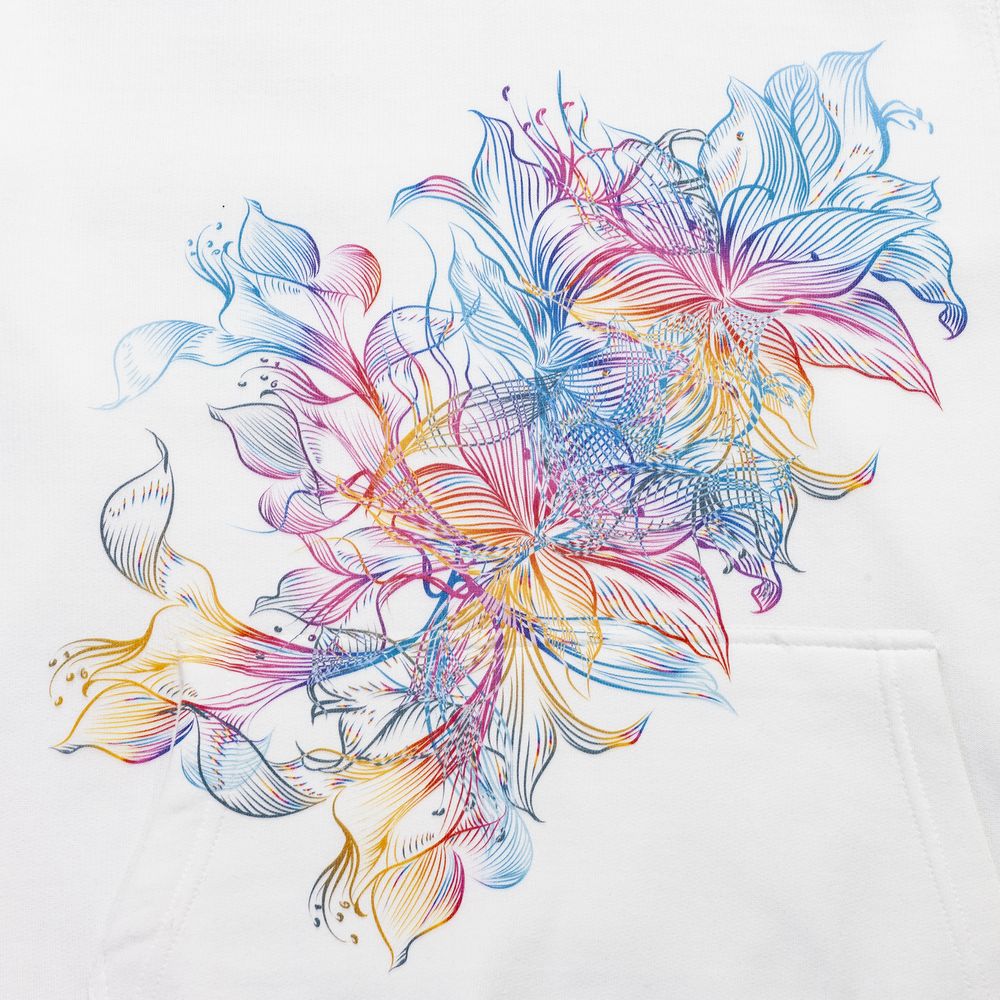 Толстовка с капюшоном Vibrance, белая — изображение 4