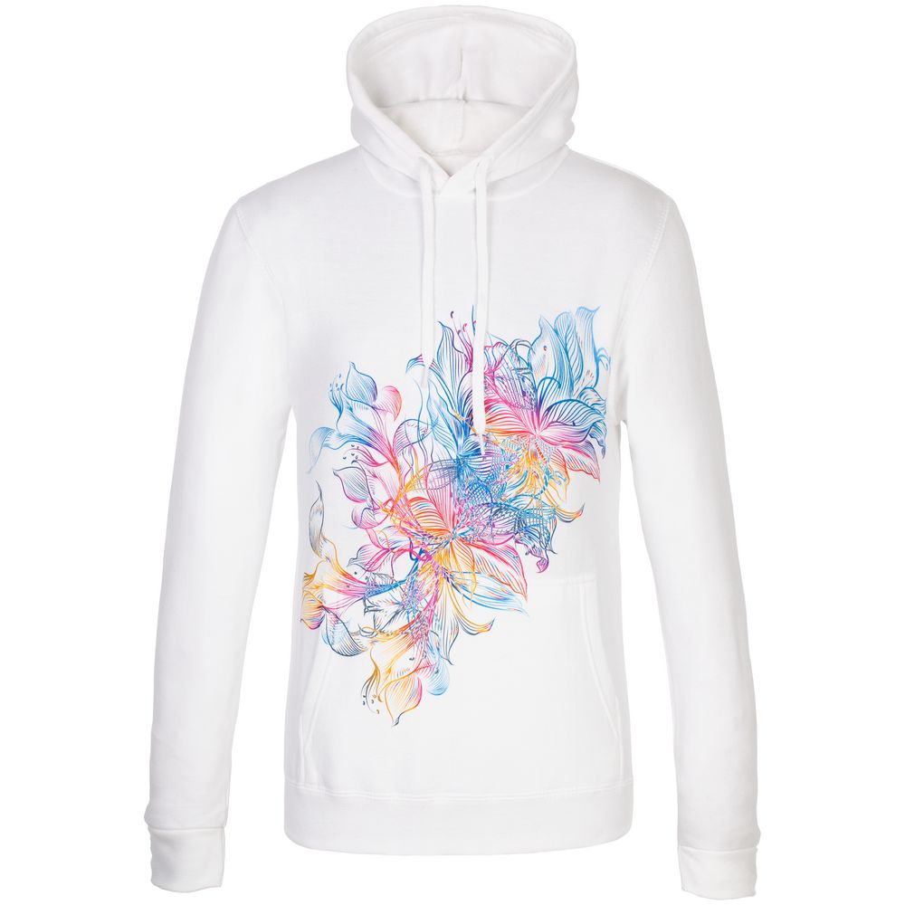 Толстовка с капюшоном Vibrance, белая — изображение 3