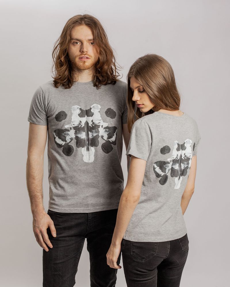 Футболка женская «Подсознательность», серый меланж — изображение 8