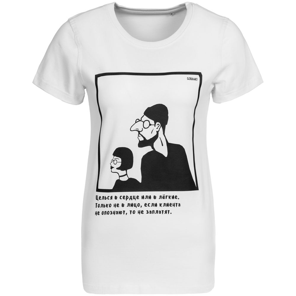 Футболка женская «Леон», белая, ver.2 — изображение 3