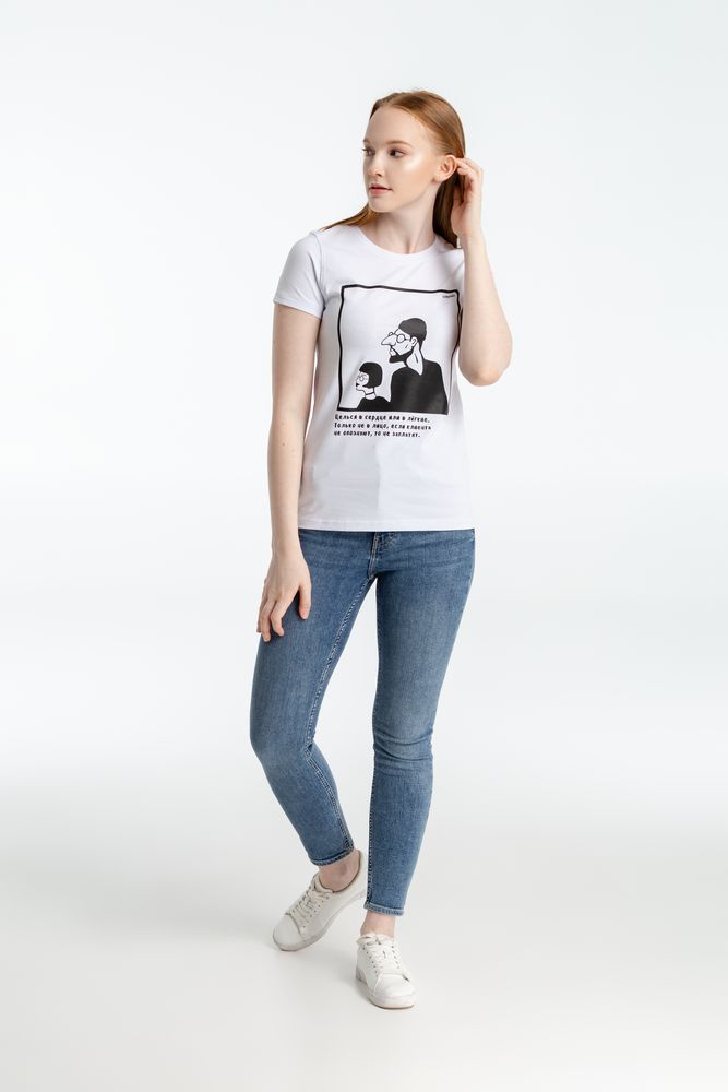 Футболка женская «Леон», белая, ver.2 — изображение 5