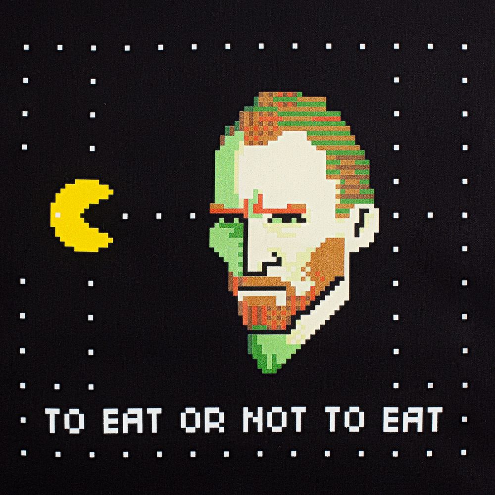 Холщовая сумка «Ван-Пакман», черная — изображение 5