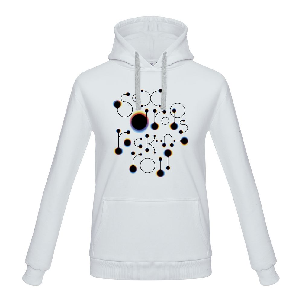 Толстовка с капюшоном No drugs, белая — изображение 4