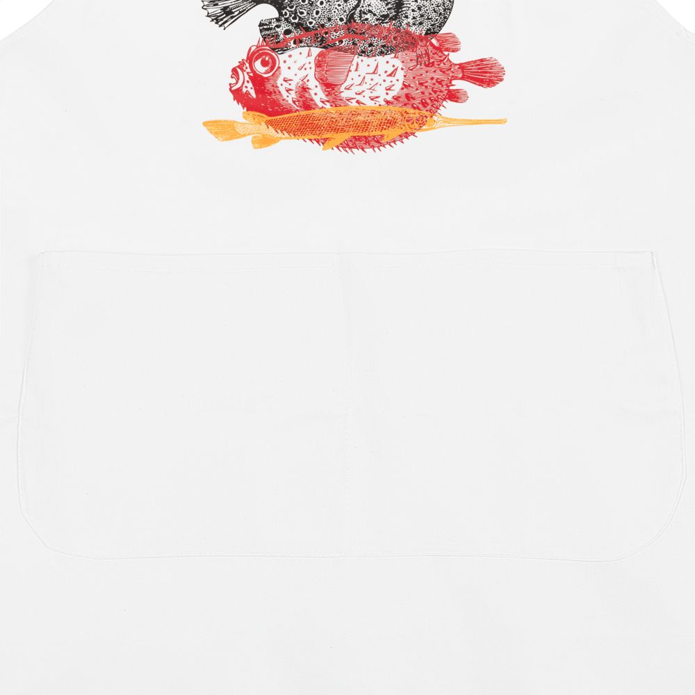 Фартук «Морские обитатели», белый — изображение 3