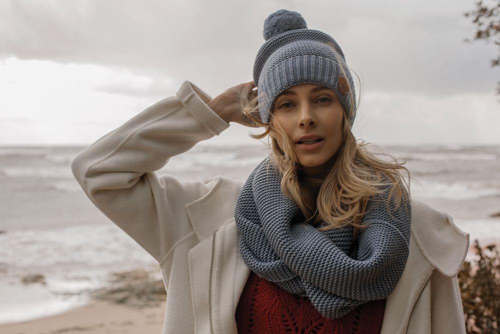 Снуд Brugge, голубой — изображение 8