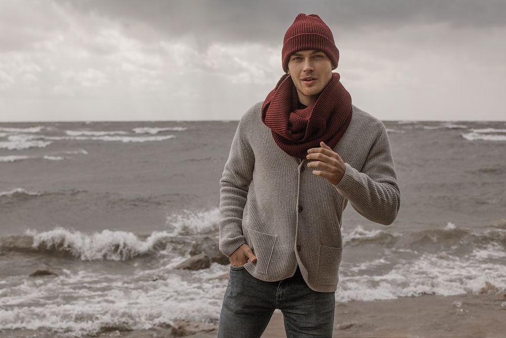 Снуд Brugge, бордовый — изображение 8