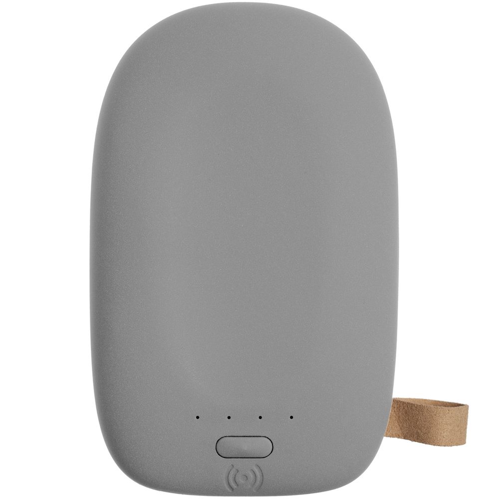 Аккумулятор с беспроводной зарядкой Pebble Wireless 9000 мАч, серый — изображение 4
