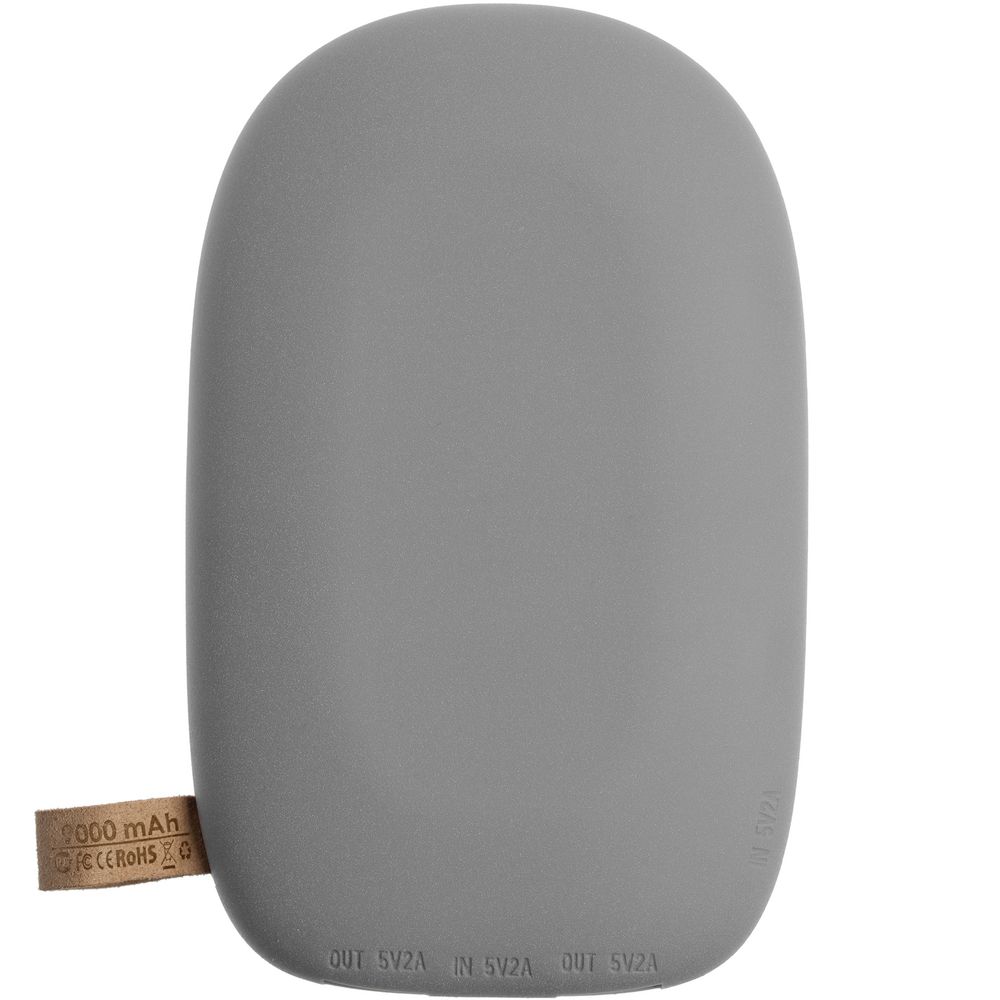 Аккумулятор с беспроводной зарядкой Pebble Wireless 9000 мАч, серый — изображение 3
