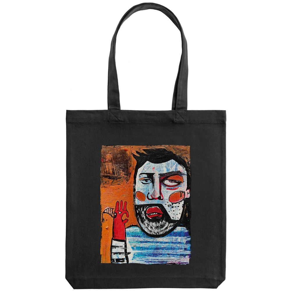 Холщовая сумка «У матросов нет вопросов», черная — изображение 3