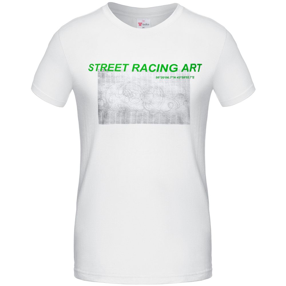 Футболка Street Racing Art, белая — изображение 3