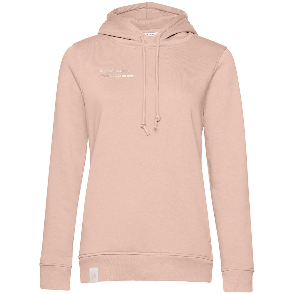 Худи женское с вышивкой «Крошка», розовое — изображение 3
