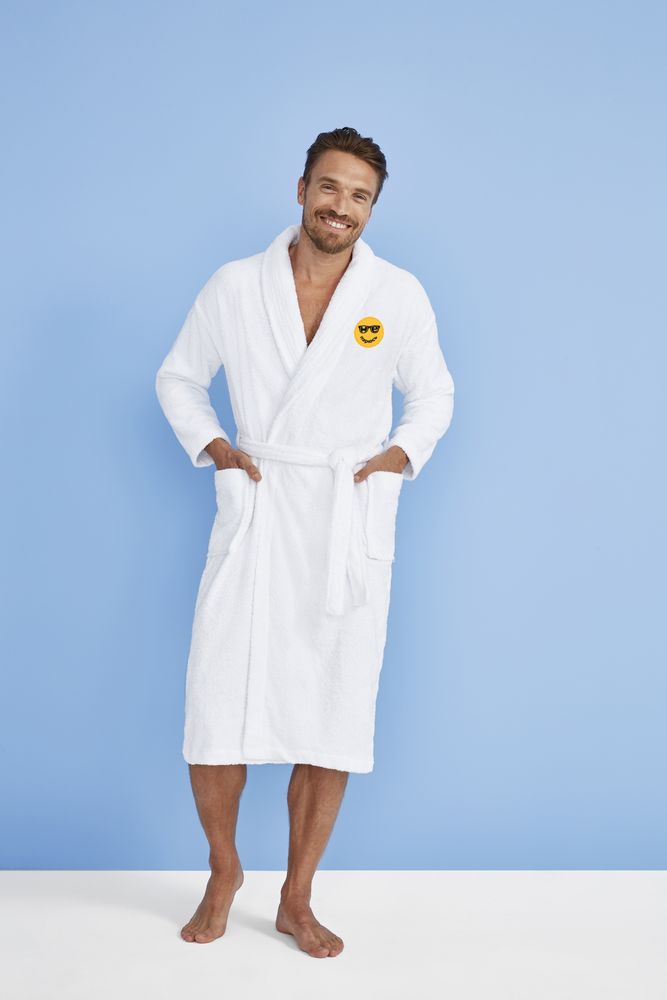 Халат унисекс «Не парюсь», белый — изображение 4
