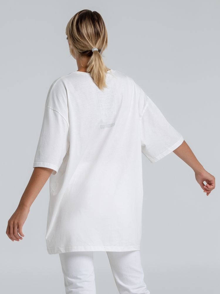 Футболка оверсайз «Чистая соль», молочно-белая — изображение 7