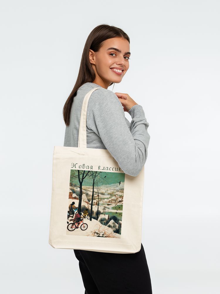 Холщовая сумка «Новая классика. Велосезон XVI», неокрашенная — изображение 4
