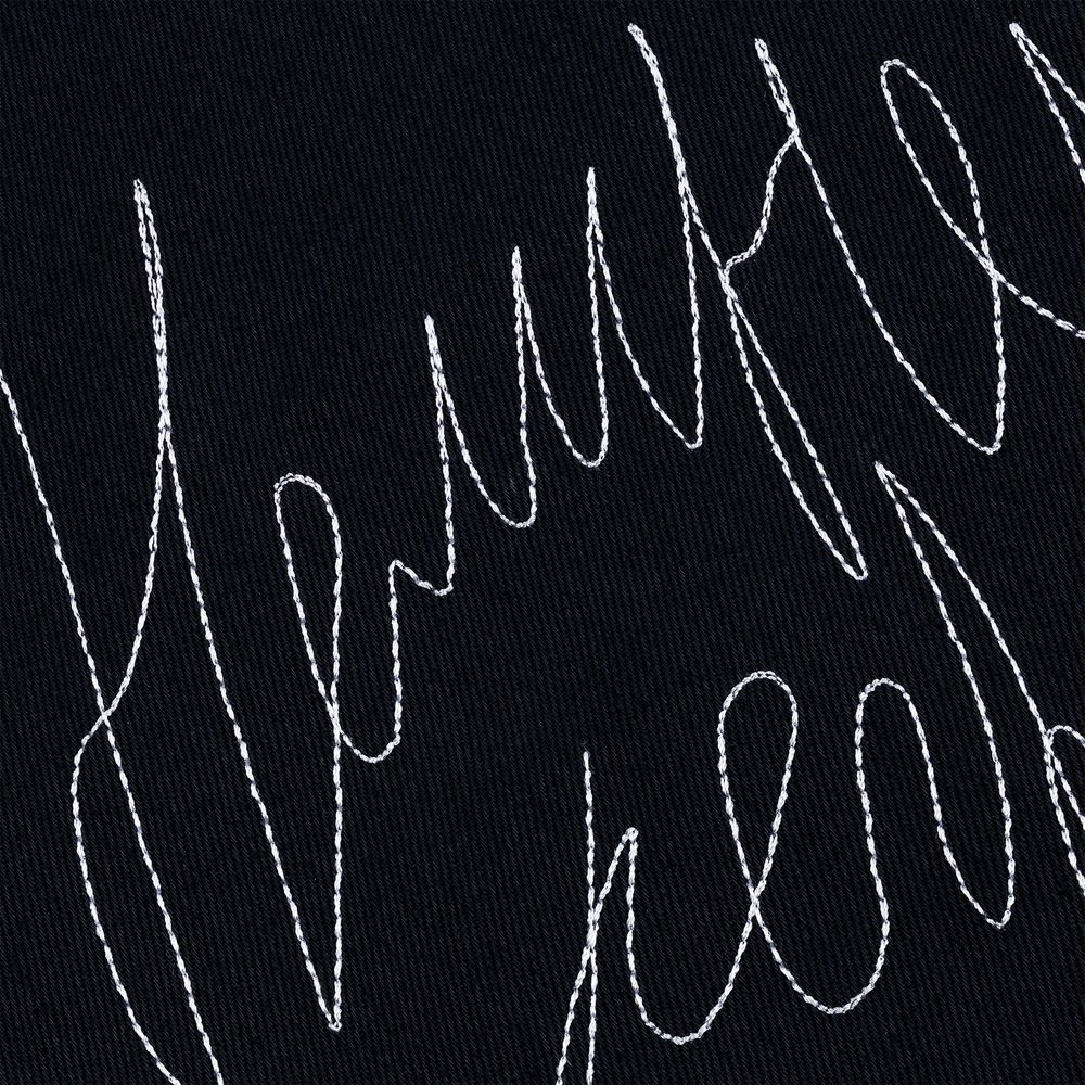 Холщовая сумка с вышивкой «Нелинейная регрессия», черная — изображение 6