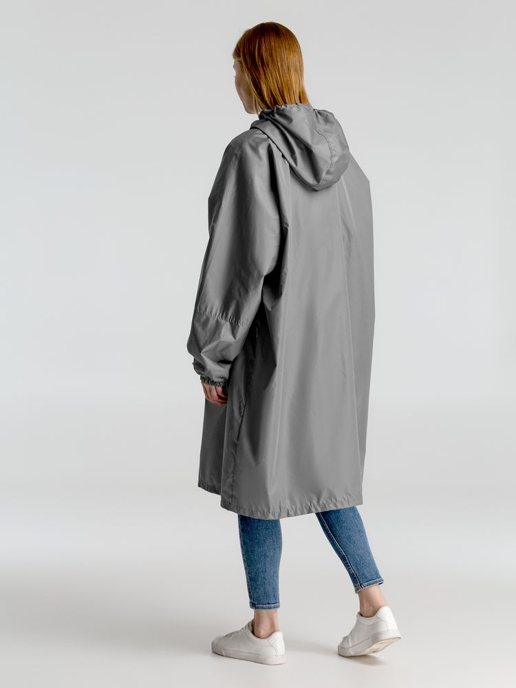 Дождевик-анорак Hard Work, серый, единый размер — изображение 14