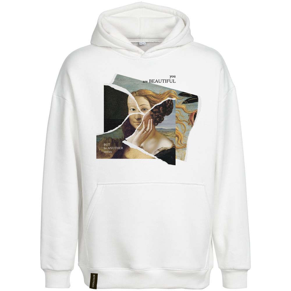 Худи You Are Beautiful, молочно-белое — изображение 3