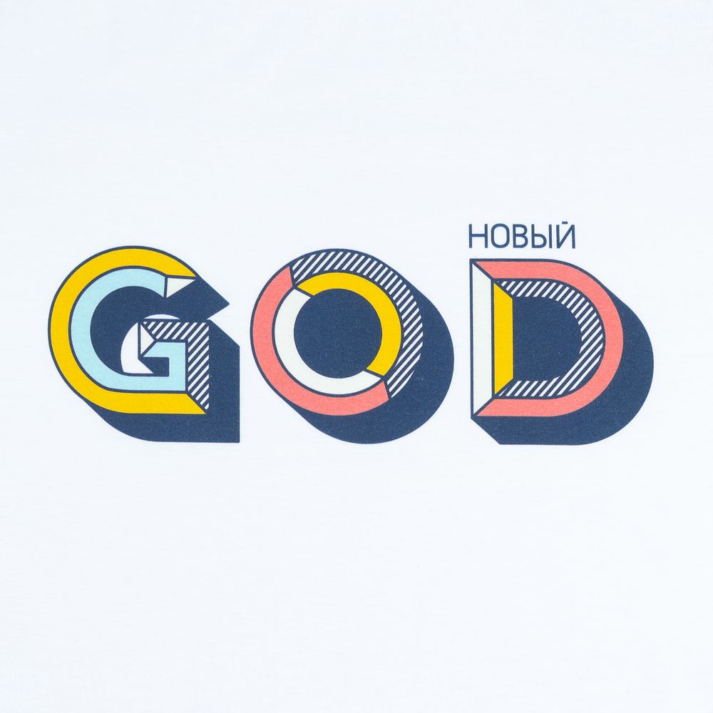 Футболка женская «Новый GOD», белая — изображение 4